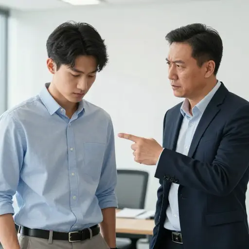 因为问了一个简单的问题，我被粗鲁地训斥了一顿。