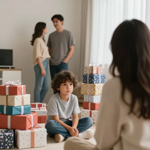 父母有时会用礼物"淹没"孩子，而不是花时间陪伴他们。