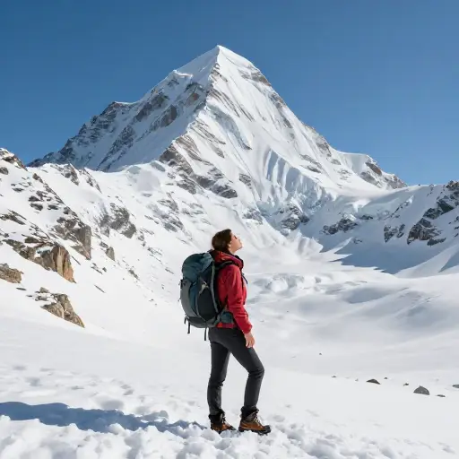 她开始了攀登世界上最高山峰的征程。