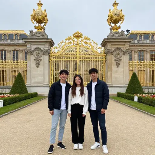 Chris、Anne和我想参观皇家宫殿。