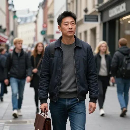 他在一个遥远的国家工作，离家数千英里。
