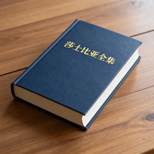 莎士比亚全集收录在一本厚重的单卷本中。