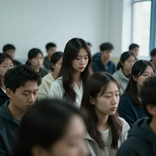 她孤独的神情在拥挤的房间那头引起了我的注意。