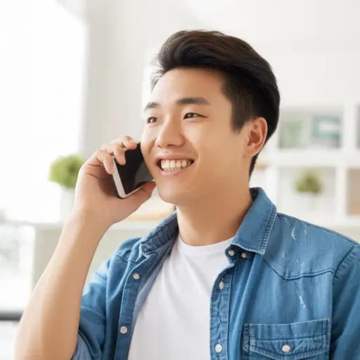 我经常用手机给朋友打电话。