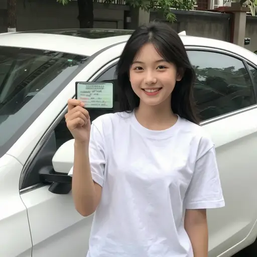 我十几岁的女儿刚刚拿到了驾照。